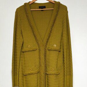 Vintage St John long knit sweater cardigan and sleeveless cowlneck sweater